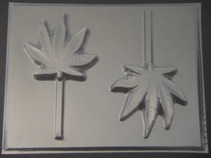 172x Pot Leaf Marijuana Chocolate Lollipop Candy Mold